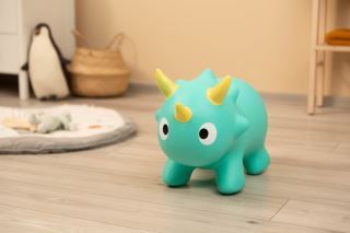 Skákací Dino s pumpičkou, mint (574827)