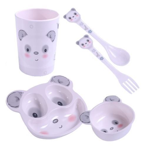 Sada dětského nádobí 5D pro děti - Panda (1)