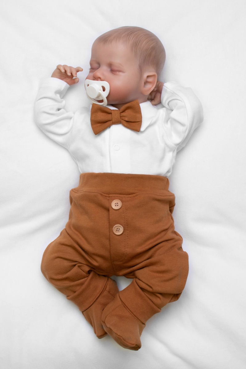 4D sada pro chlapečky Baby Elegán - karamelová, vel. 62