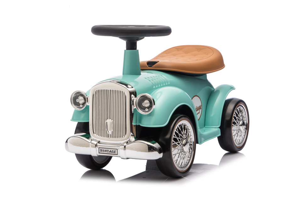 Dětské odrážedlo Retro s úložným prostorem - mátové