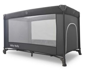 Cestovní postýlka Mirage Milly Mally – ohrádka i lůžko na cesty, dark grey (2)