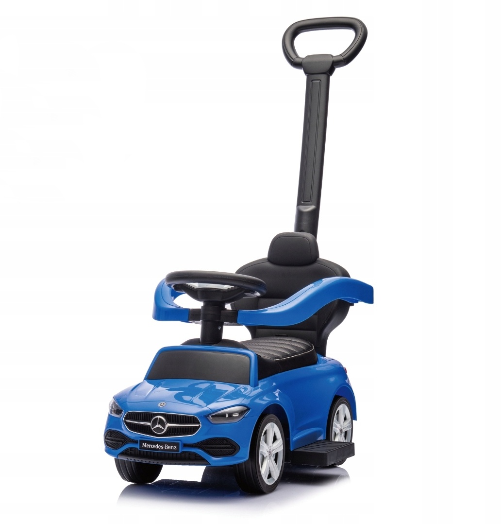 Dětské odrážedlo Mercedes C-Class s vodicí tyčí - modré