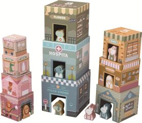 2Kids Toys Skládací věž z kostek City