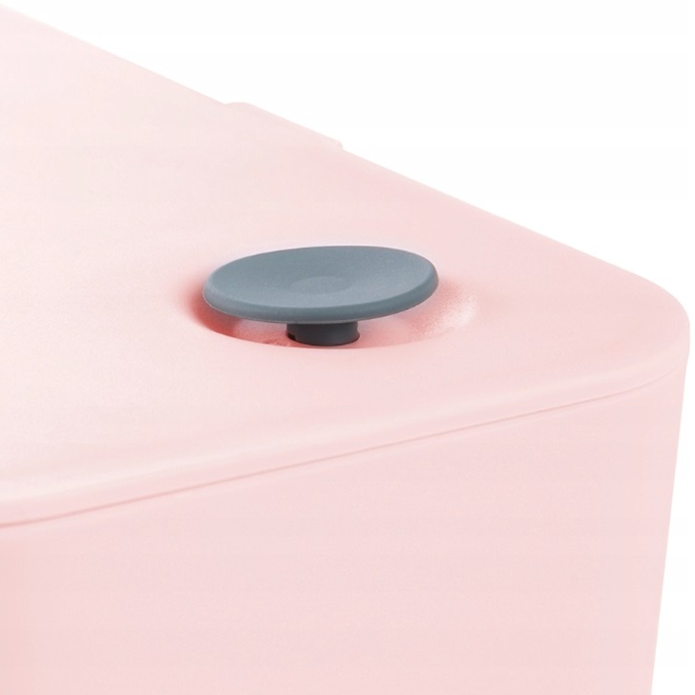 2x Svačinkový box Luna - 0,9 l, růžový