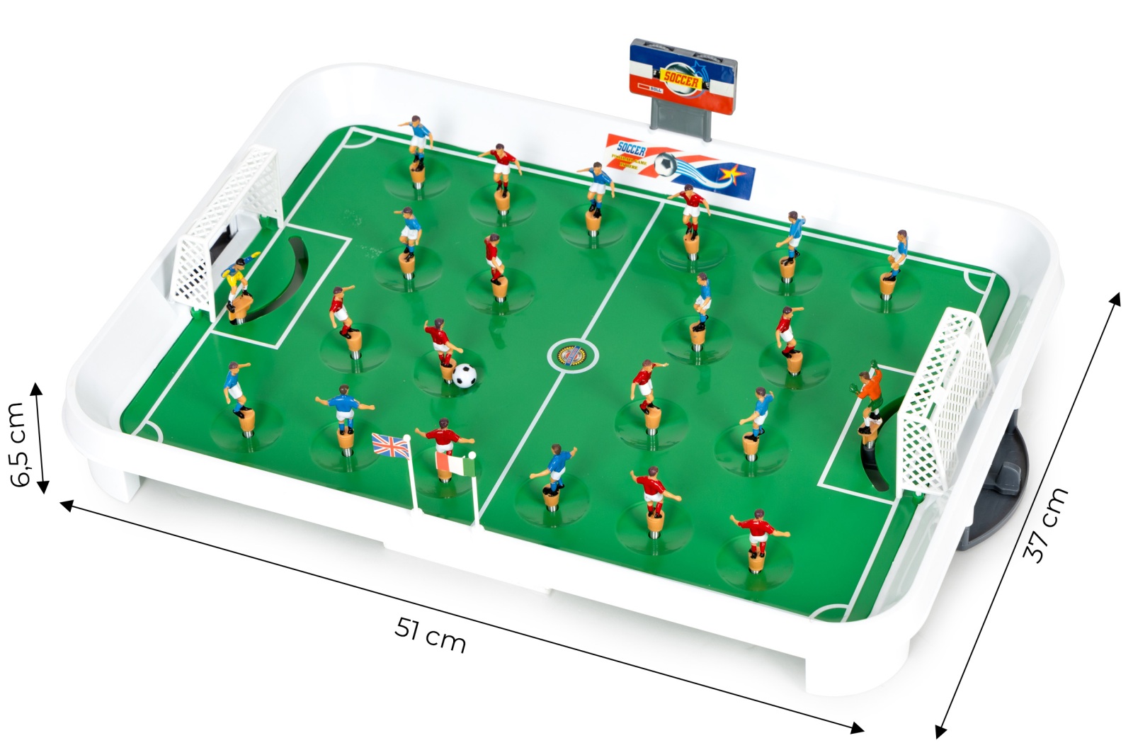 Mini stolní fotbal na pružinách, 22 hráčů