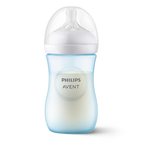 Kojenecká láhev Natural Avent, Response, 260 ml, modrá