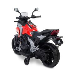 Elektrická motorka Honda NC750X pro děti – LED, USB, 3-8 let, červená, černá (3)
