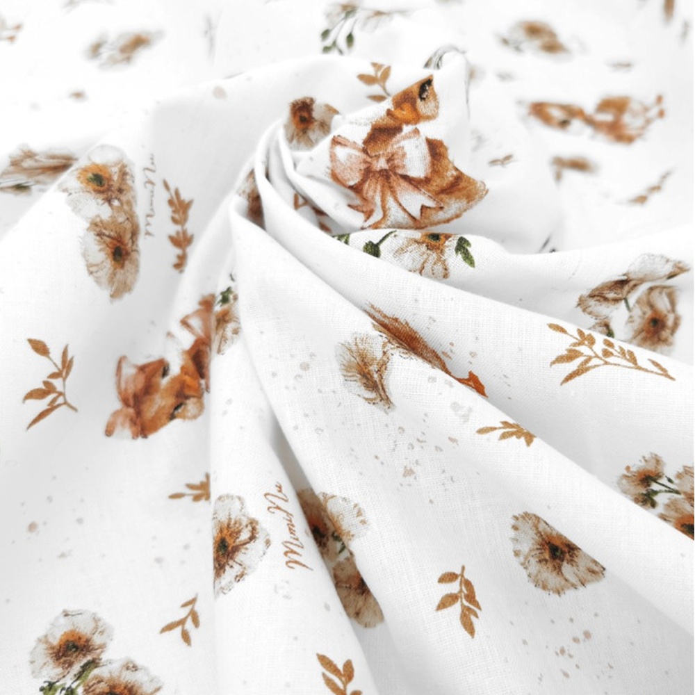 Letní spací vak se zahrnovacími nohavičkami, bavlna, Kačenky - bílá, béžová, M