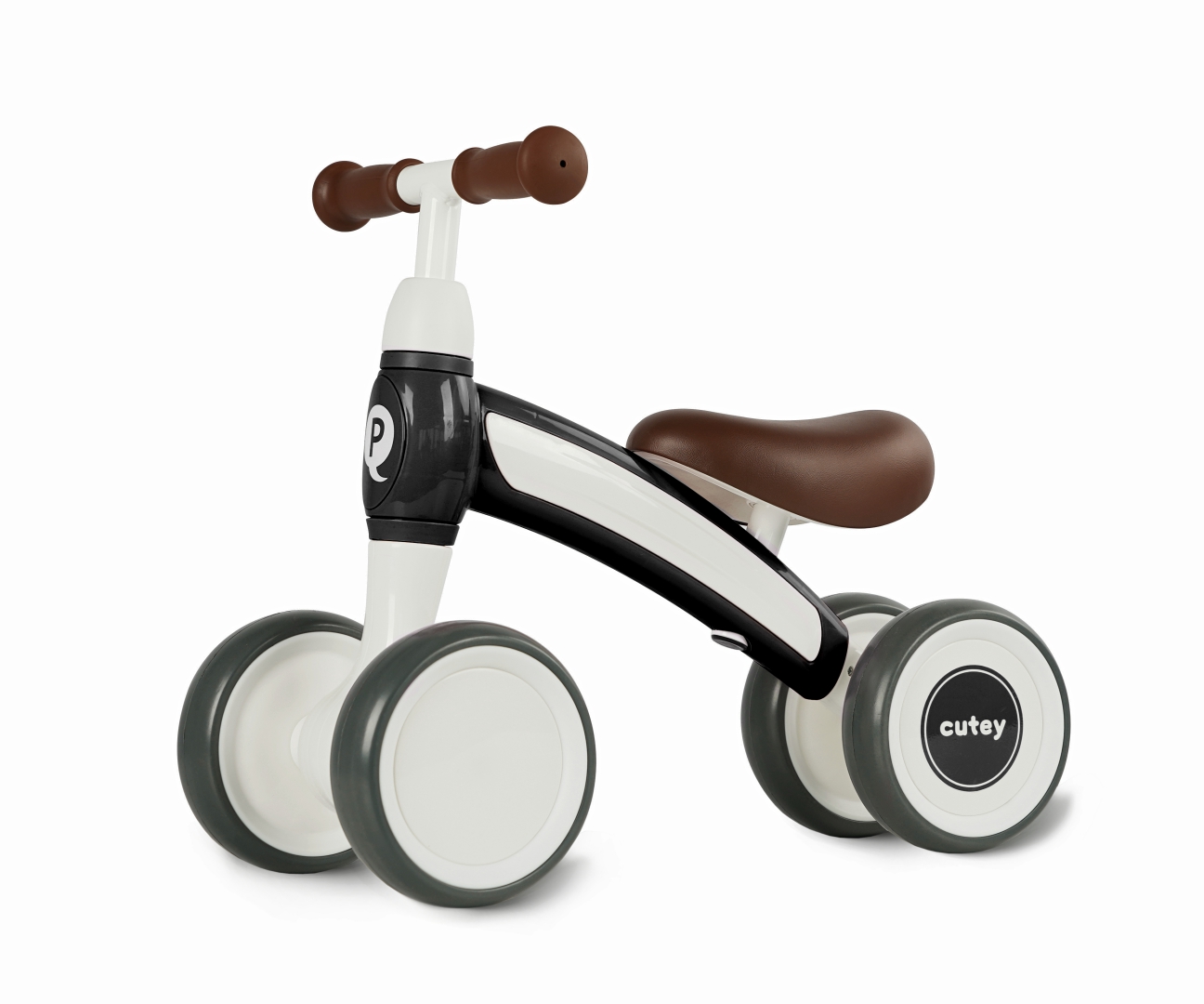 Dětské odrážedlo CUTEY Retro – první odrážedlo pro děti 1–3 roky, černé