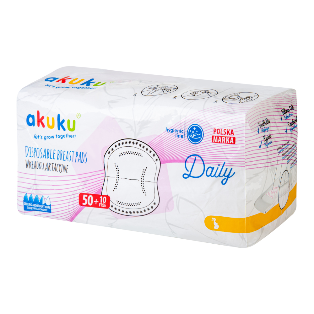 Vložky do podprsenky AKUKU - 60 ks