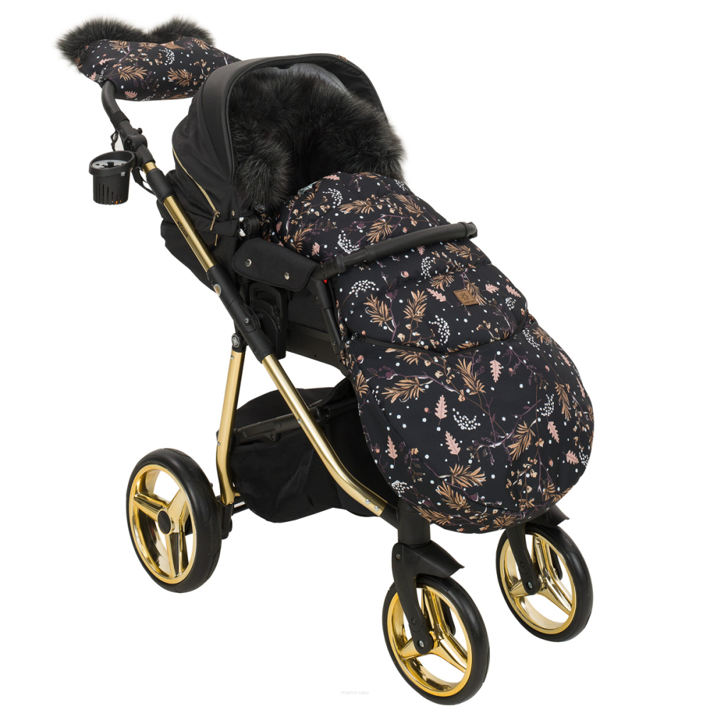 Zimní fusak COMBO 3v1 s kožešinkou, Palmy, 114 x 52 cm