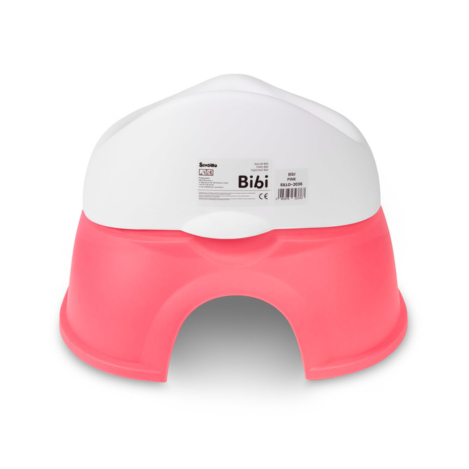 Dětský nočník Bibi s vyjímatelnou vložkou – ergonomický, protiskluzový - pink