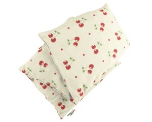 Tříkomorový nahřívací pás s třešňovými pecičkami, termofor -  Cherry life, ecru (1)