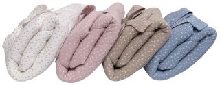 Mušelinová zavinovačka s výztuží na zavazování DOTS, Baby Nellys 75x75cm, jeans (1)