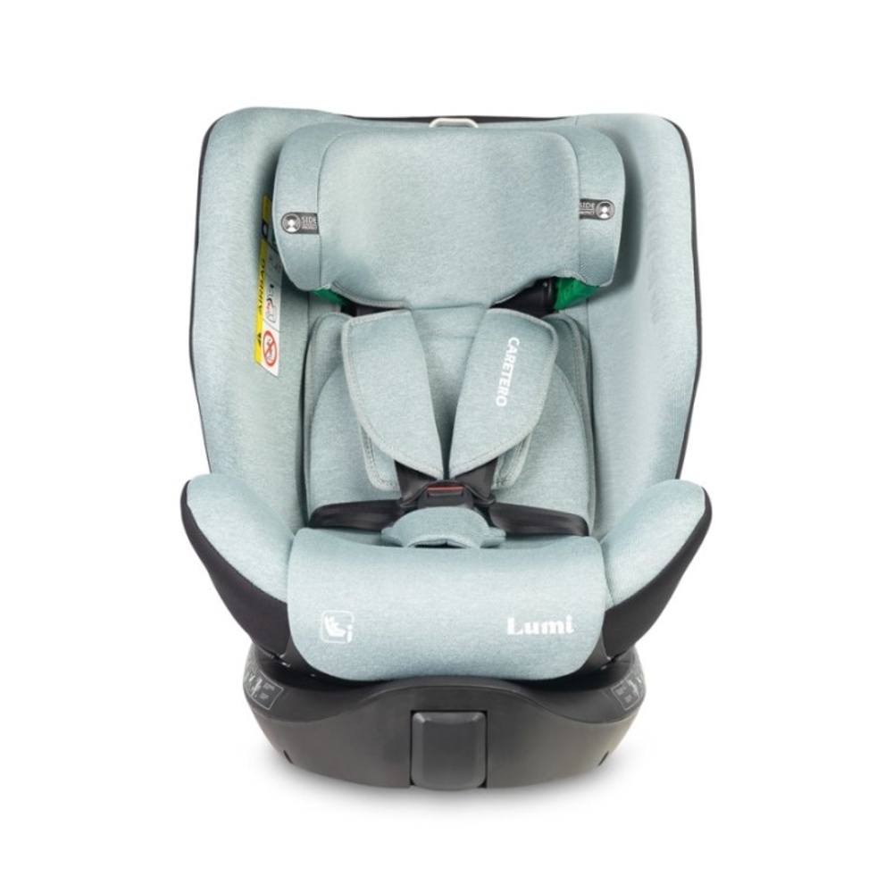Autosedačka Lumi i-Size 40–150 cm, Isofix, 360°, růstová, od 0m+ do 12 let - zelená