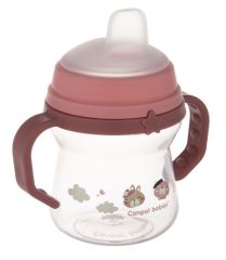 Nevylévací hrníček Canpol Babies s měkkým náustkem - Bonjour, růžový, 150 ml (1)