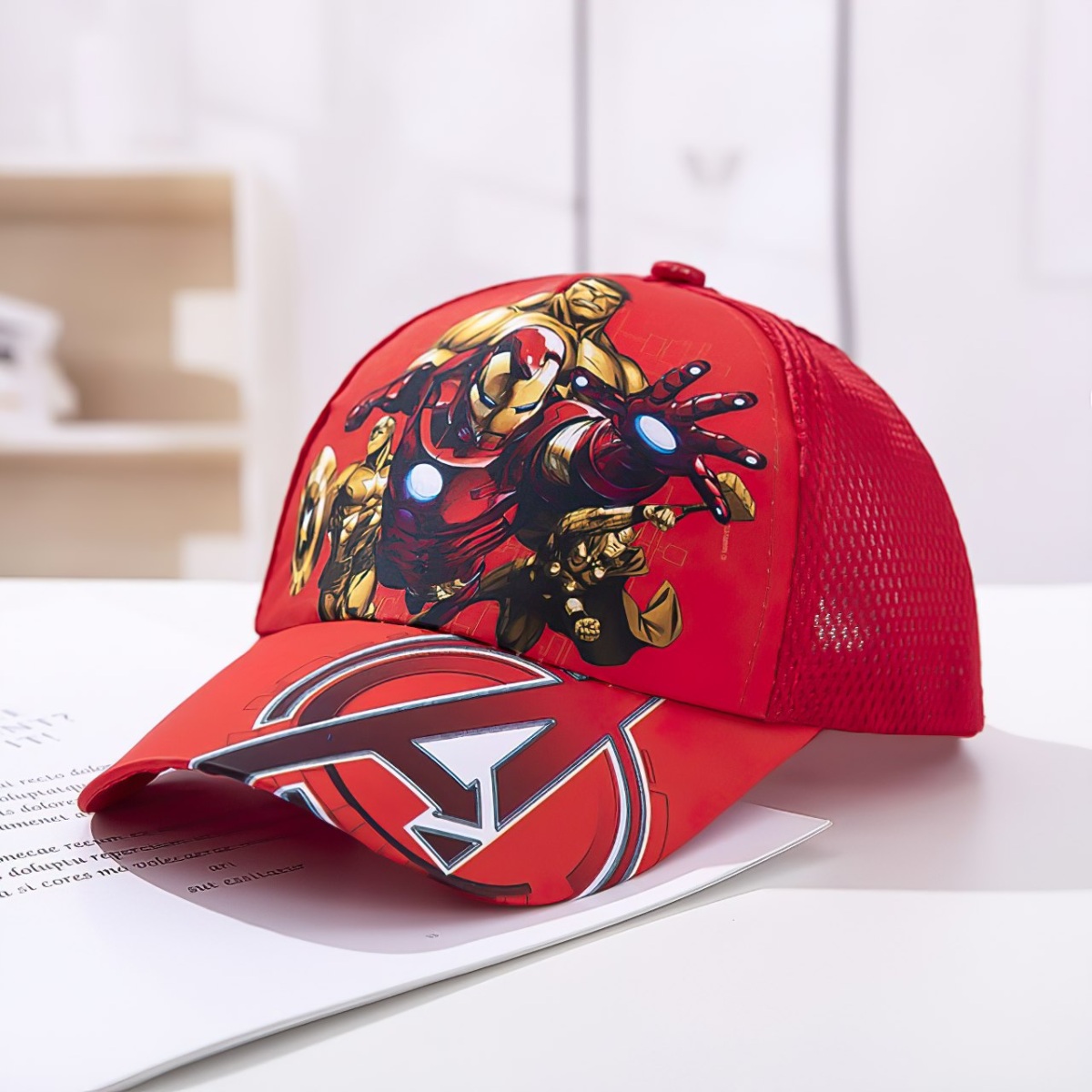 Dětská kšiltovka Avengers s potiskem M/L