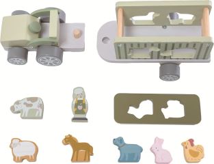 2Kids Toys Dřevěné auto se zvířátky (1)