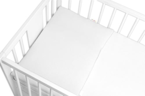Mušelínový polštářek s výplní 40 x 60 cm, Baby Nellys, Maxi, bílý