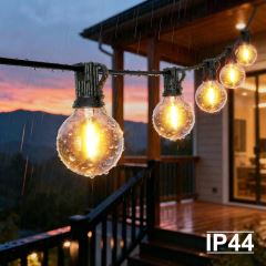 Zahradní LED světelný řetěz, girlanda 15 m, 25x LED, 9 režimů, 9 W (5)