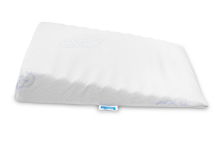 Klínový polštář do kočárku Basic 38 × 30 cm – ergonomická podpora hlavy miminka