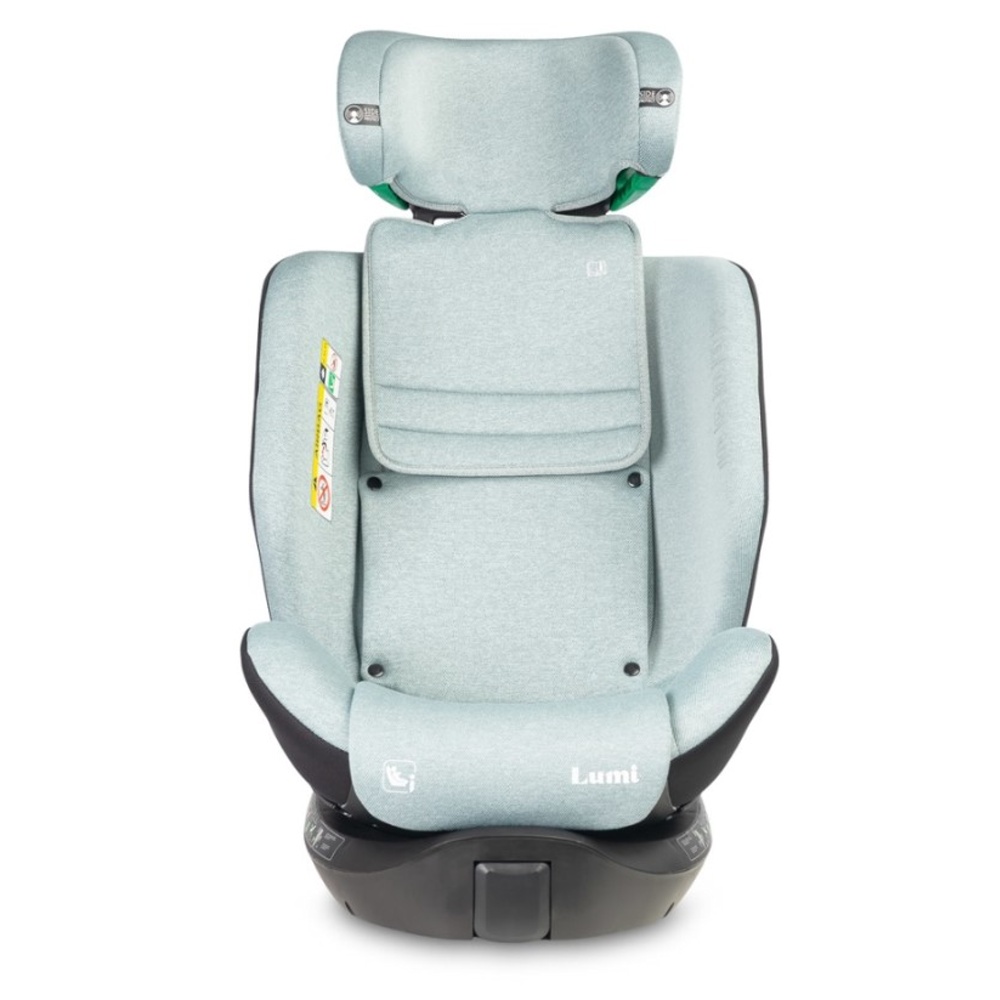 Autosedačka Lumi i-Size 40–150 cm, Isofix, 360°, růstová, od 0m+ do 12 let - zelená