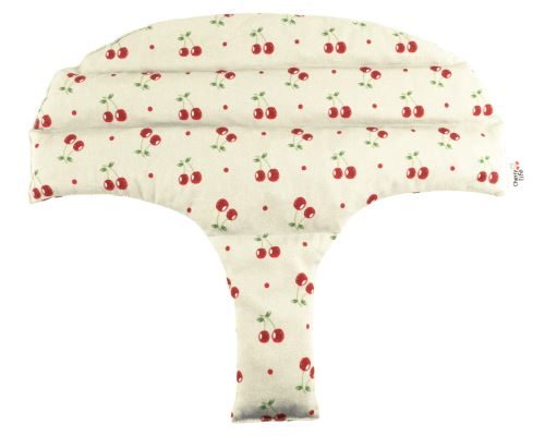 Dámský nahřívací pás s třešňovými pecičkami, termofor - Cherry life, ecru