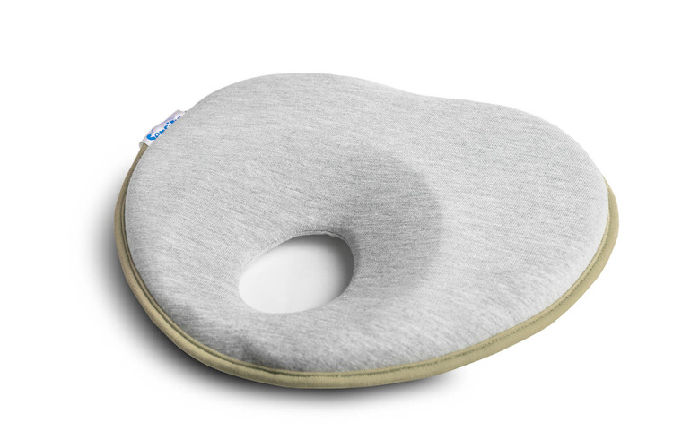 Ergonomický, tvarující polštářek pro miminko BASIC - šedá, béžová