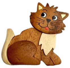 2Kids Toys Dřevěná magnetka velká Kočka (4)