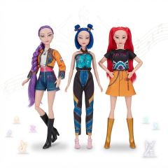 Sada figurek Demon Hunters K-pop Zpívající 3ks 30 cm (6)