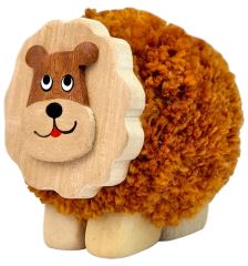 2Kids Toys Dřevěná figurka XL pompon Lev (2)