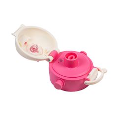 Dětská láhev na pití se slámkou, bidon 480 ml pink – do školy, na sport i výlety (1)
