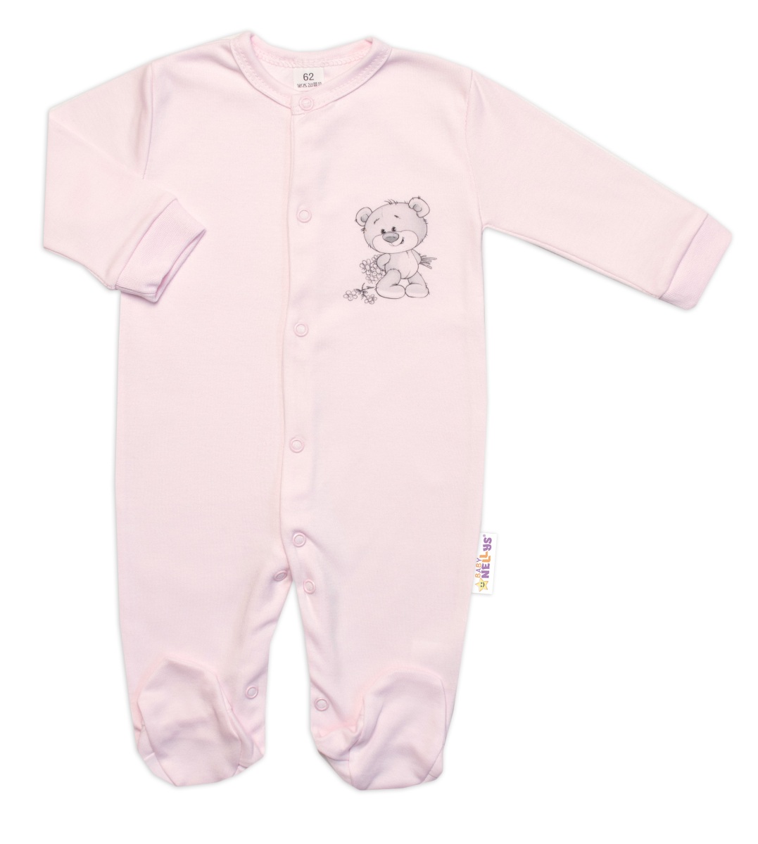 Soupravička do porodnice pro miminko, 5D, Little Teddy, růžová, vel. 56