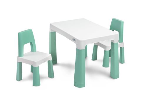 Sada dětského nábytku TOYZ MONTI 1+2, mátová/bílá (573607)