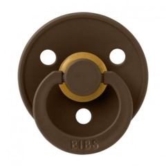 Kaučukový dudlík BIBS, 0-6 m, tm. hnědý (3)