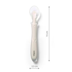 Silikonová lžička měkká, flexibilní - béžová, BabyOno (4)