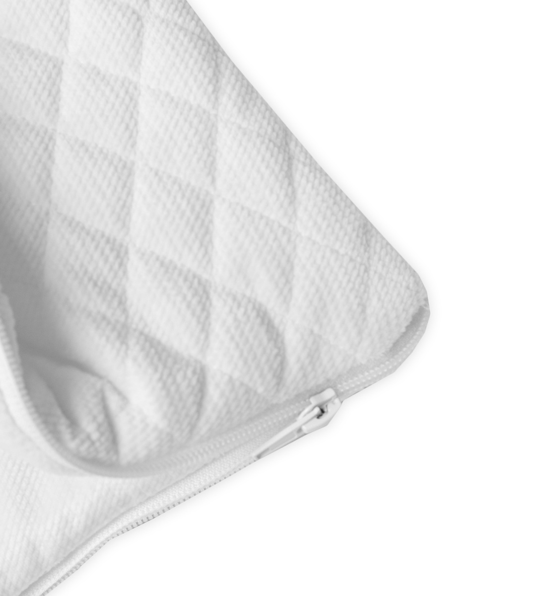 Zavinovačka, fusak Deluxe na zip, prošívaný Velvet 72x45 cm - bílý