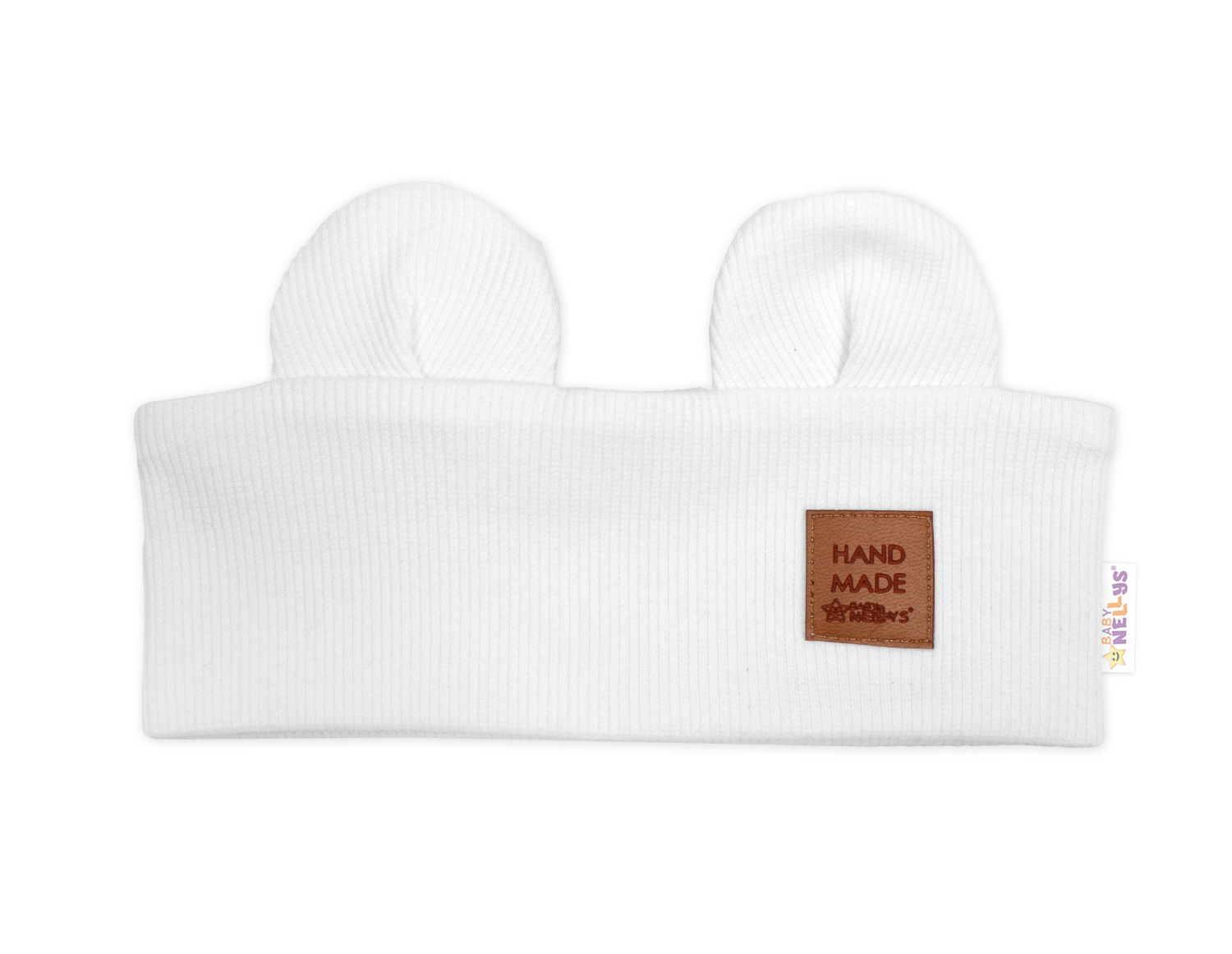 Čelenka Teddy s oušky pro děti Hand Made - bílá, 4-8 let