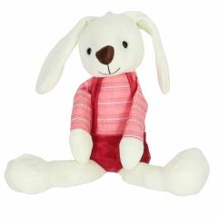 Velký plyšový králík v červených kalhotkách 36 cm (1)