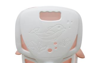 Ergonomická dětská otočná židle k psacímu stolu, růžová (6)