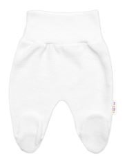 Pletené kojenecké polodupačky Hand Made, Baby Nellys, bílé (1)