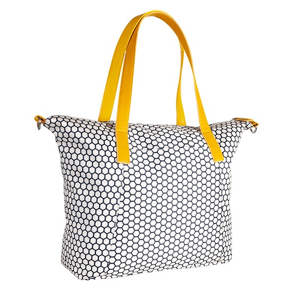 Přebalovací taška ke kočárku - modrá/plaster