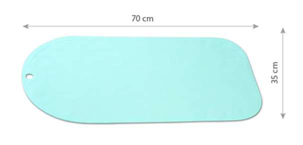 Protiskluzová podložka do vany BabyOno, 70 x 35 cm - mátová