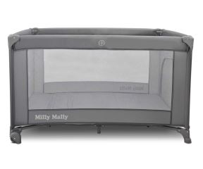 Cestovní postýlka Mirage Milly Mally – ohrádka i lůžko na cesty, grey (3)