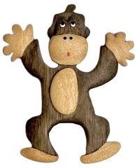 2Kids Toys Dřevěná magnetka velká Opice 2Kids Toys Dřevěná magnetka velká Opice