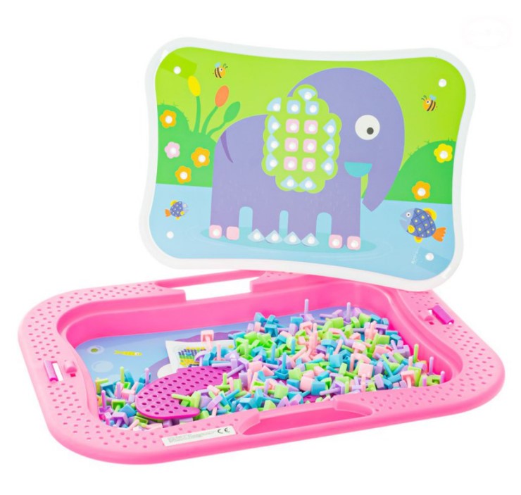 Tvořivá hra Mozaika - růžová. Tulimi